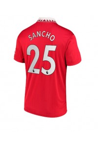 Fotbalové Dres Manchester United Jadon Sancho #25 Domácí Oblečení 2022-23 Krátký Rukáv